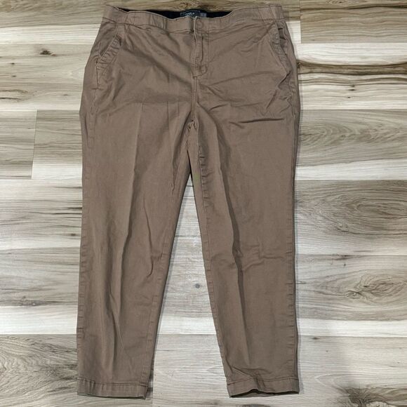 Torrid Feel The Fit Tan Straight Leg Pants Women’s 16R - Picture 1 of 4